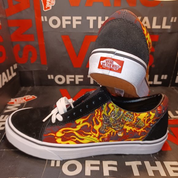 VANS OLD SKOOL ( SAMURAI RISING ) BLACK / TRUE WHITE Men\'s 10.5 VN0A3WKT44I main image 7